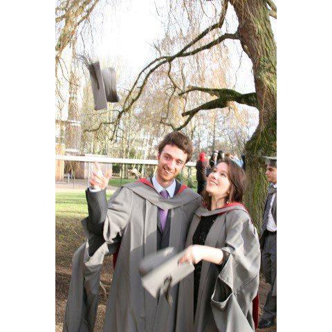 Us on our MA graduation day at York.