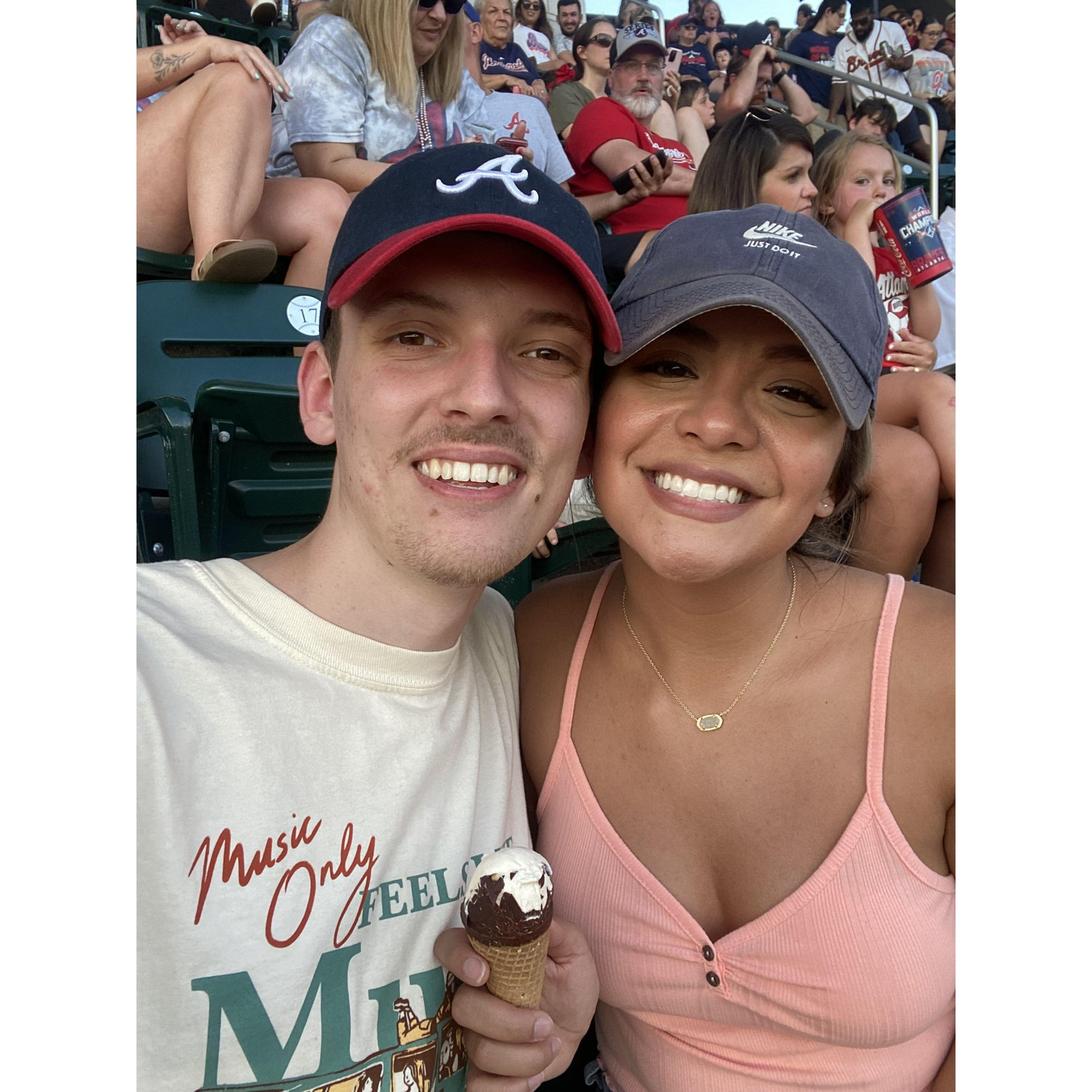 Our first Braves game together!