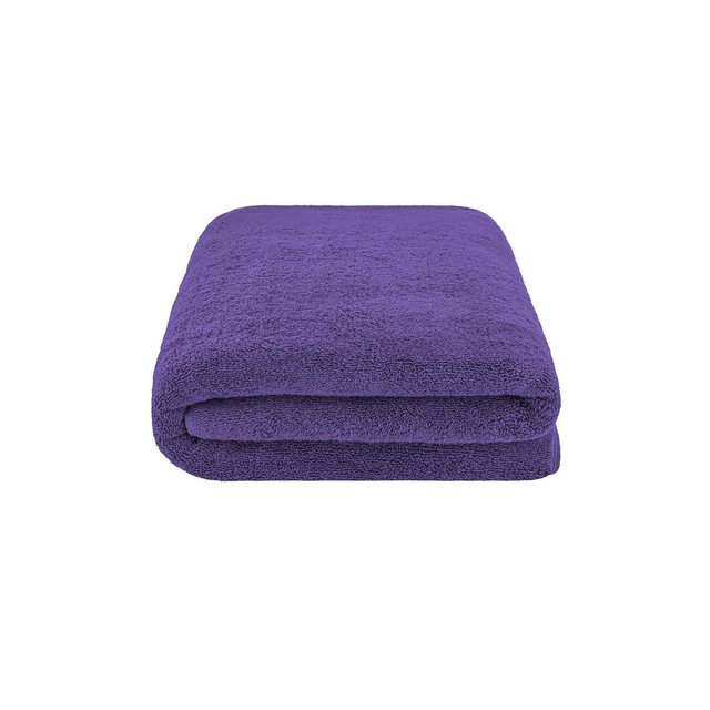 American Soft Linen 100% Cotton Oversized Bath Sheet, 40 in by 80 in Bath Towel Sheet, Purple