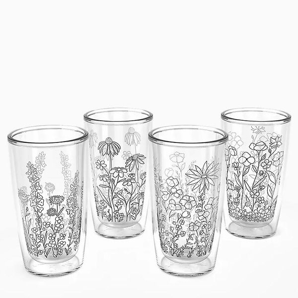 Tervis - 16oz Tumbler 4 pack - Wildflower Collection Crystal Collection