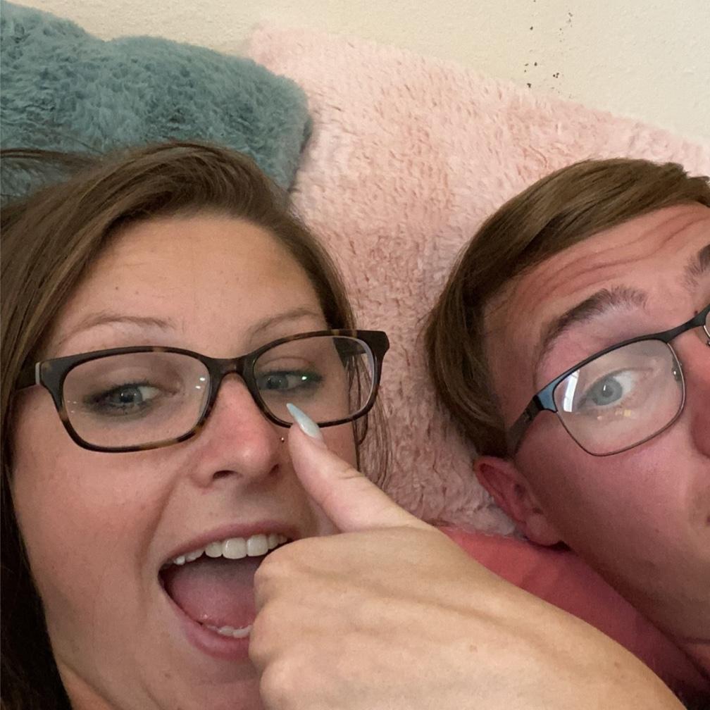 Our first picture as a couple! (Circa August 2020)