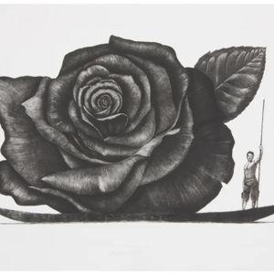 Pedro Ruiz, cuadro a blanco y negro