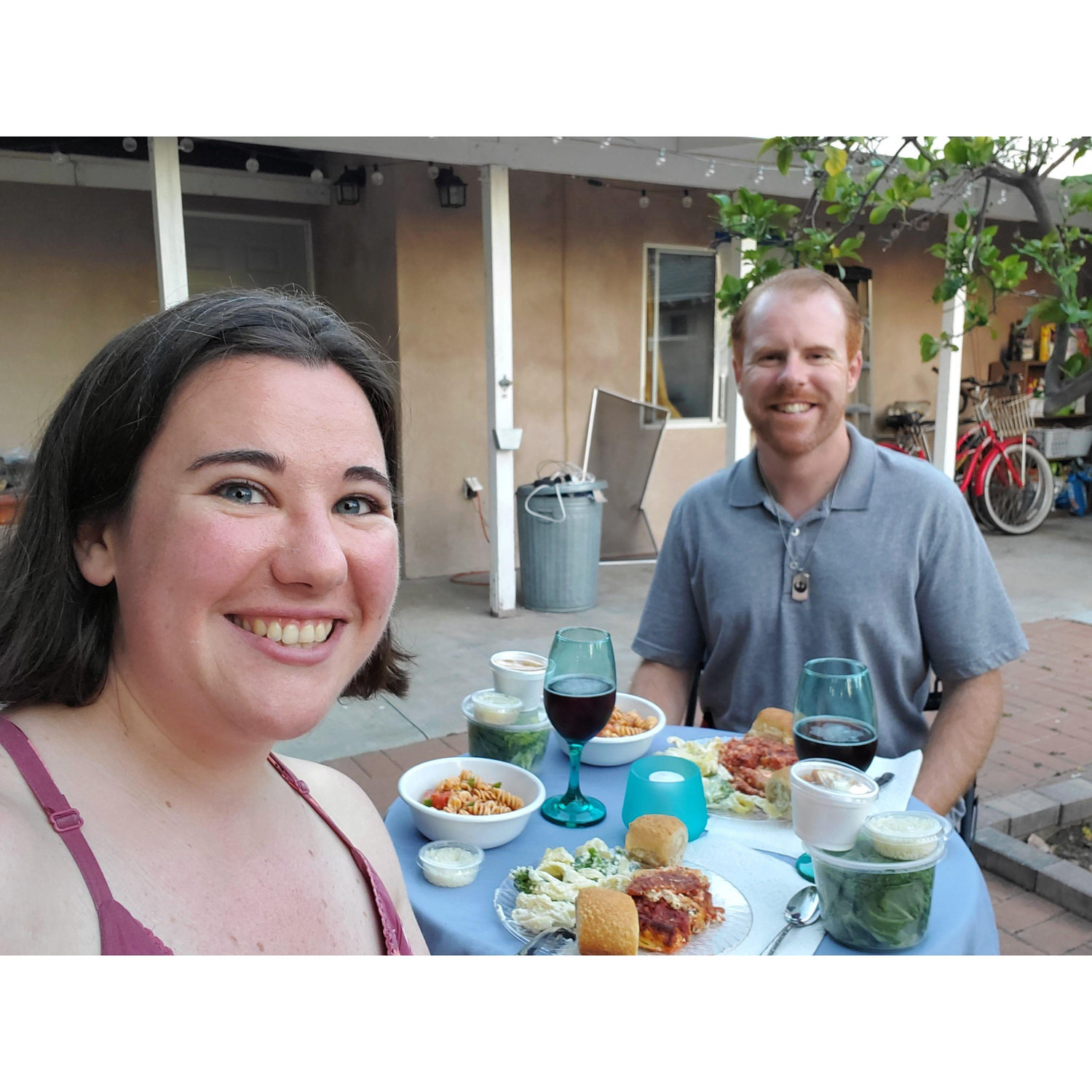 Lascari's anyone? Backyard dinner
