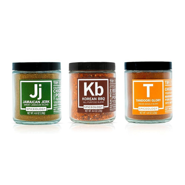 Spiceology – Global Flavors Bundle – Jamaican Jerk, Korean BBQ & Tandoori Glory Seasonings – Bold & Fresh Spices for Chicken, Steak, Tofu & Vegetables – BBQ, Stir Fry, Ramen & Indian Masala Blends
