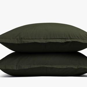 Brushed Cotton Sham Set in Evergreen