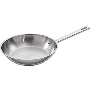 Tramontina Stainless Steel 80116/005DS Gourmet Induction-Ready Tri-Ply Clad Fry Pan, 10-inch, NSF-Certified, Made in Brazil
