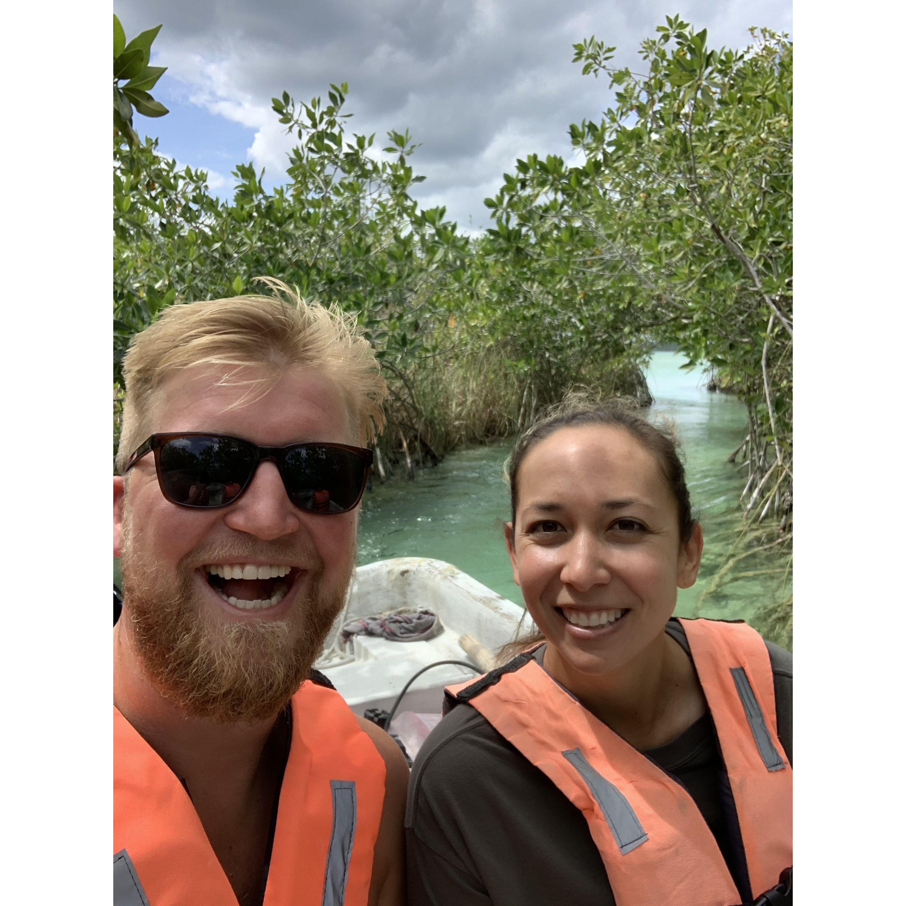 Floating down the waterways of Sian Ka'an (Tulum)
