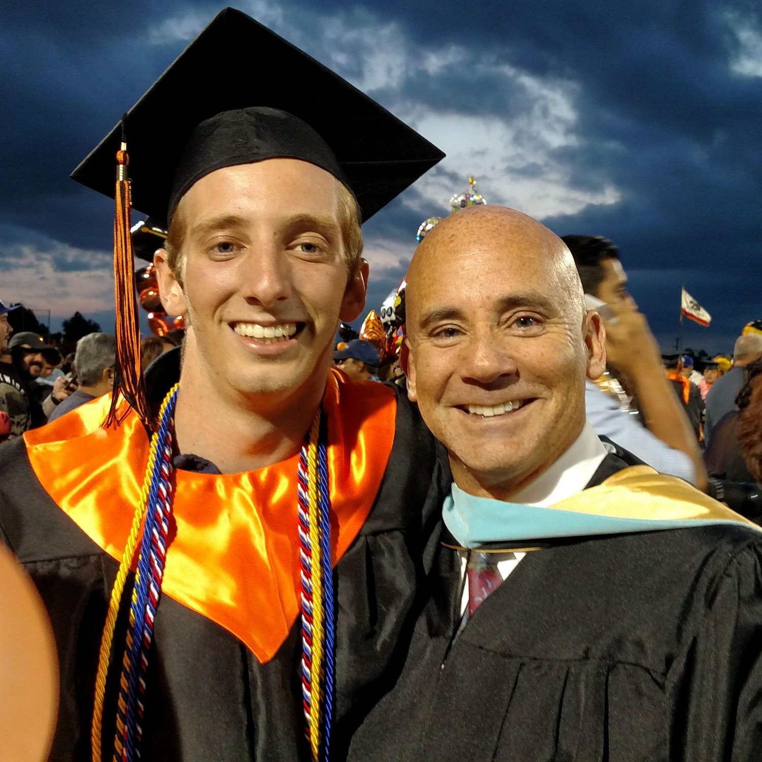 Dan and "Pops" - graduation