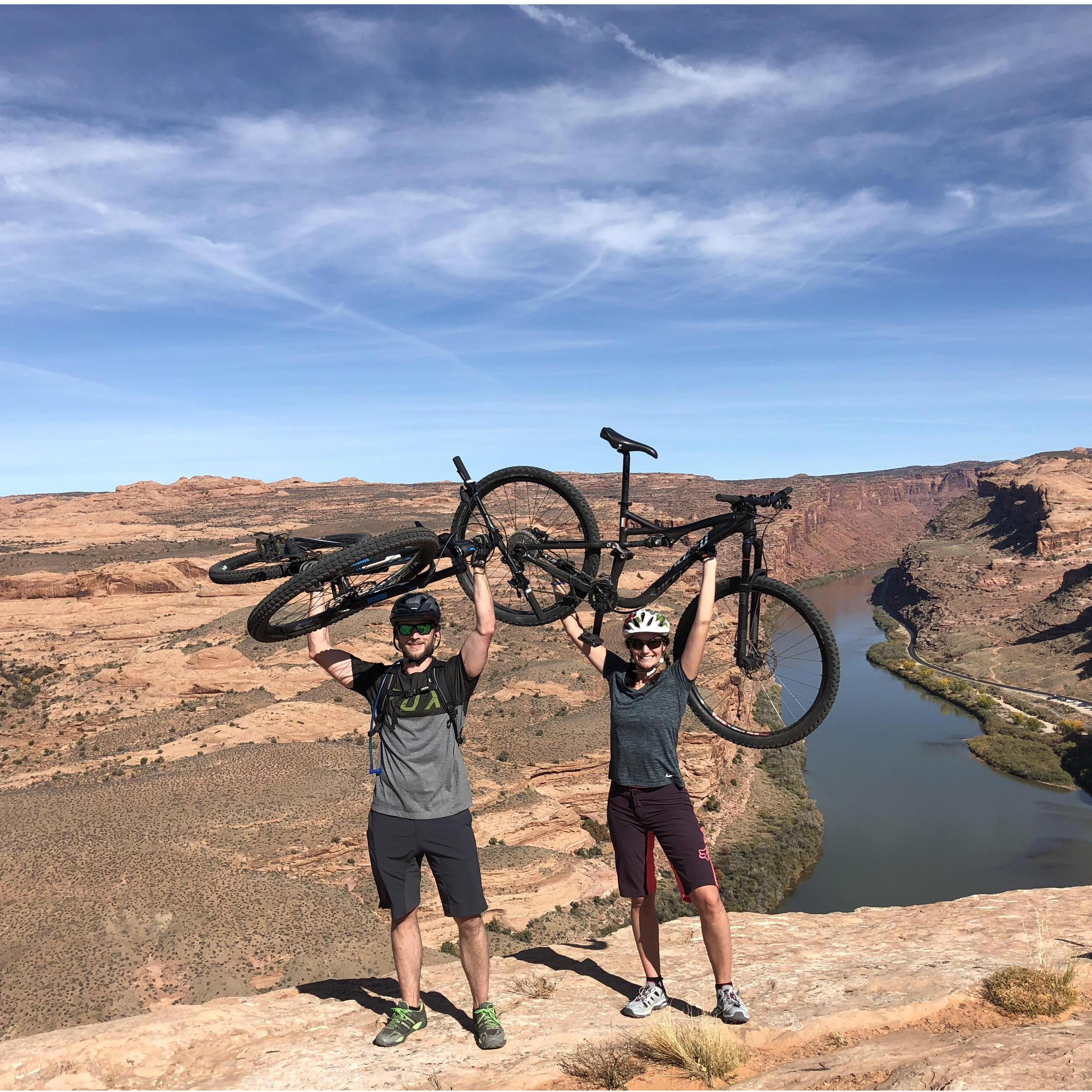 Mountain biking in Moab