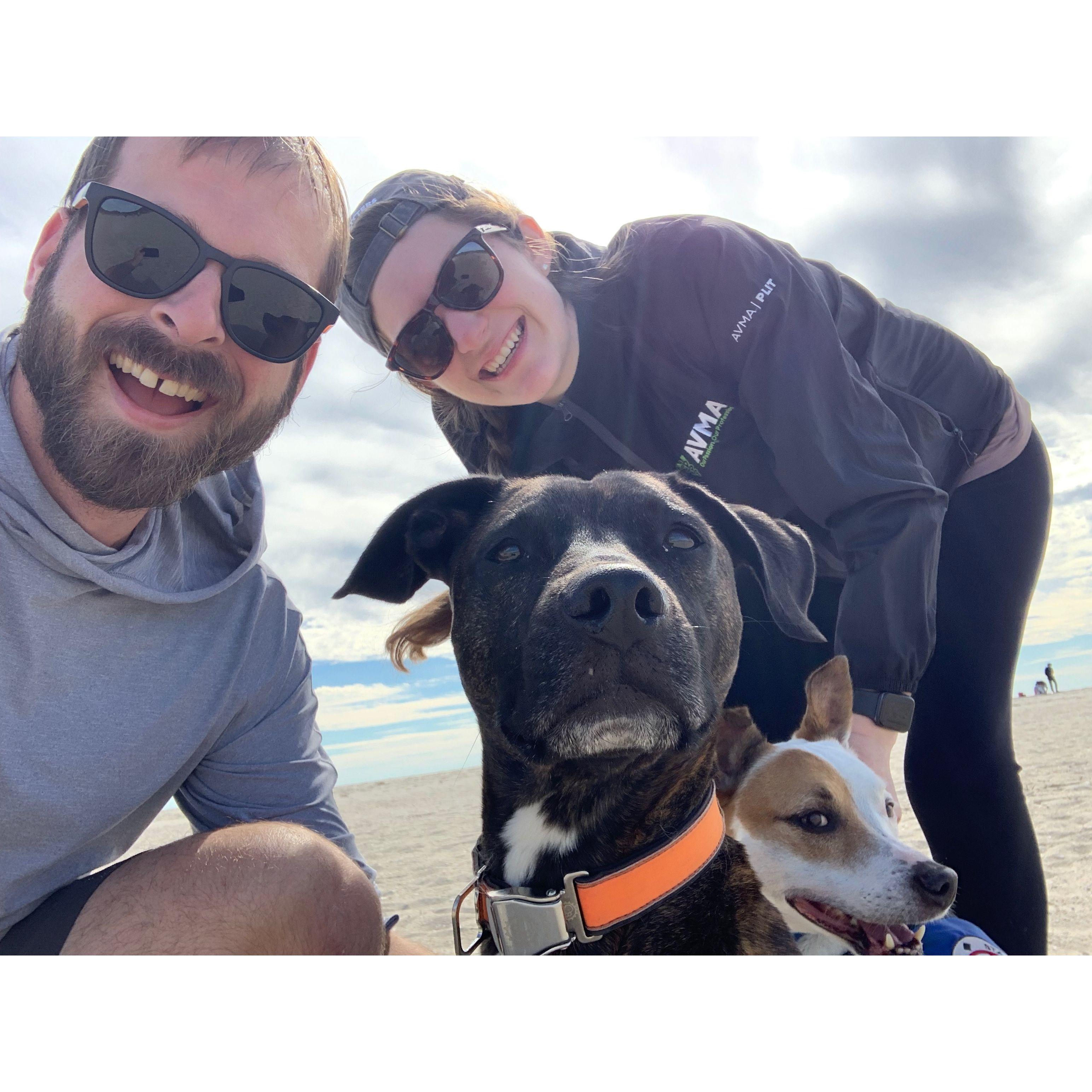 On the beach at Cape May, NJ