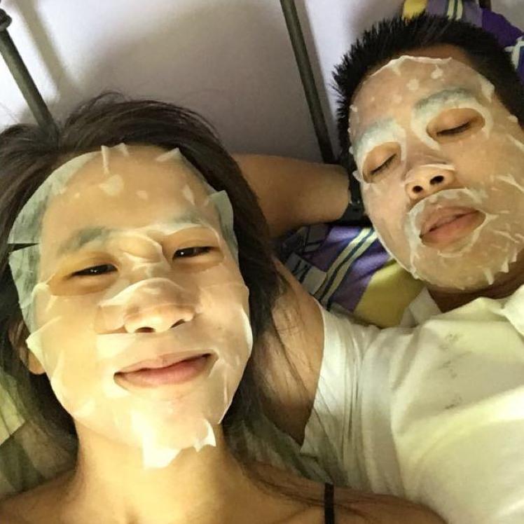 The start of our facial/beauty routines