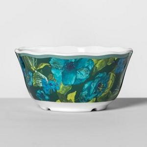 Melamine Bowl 24oz Blue/Green Floral - Opalhouse™