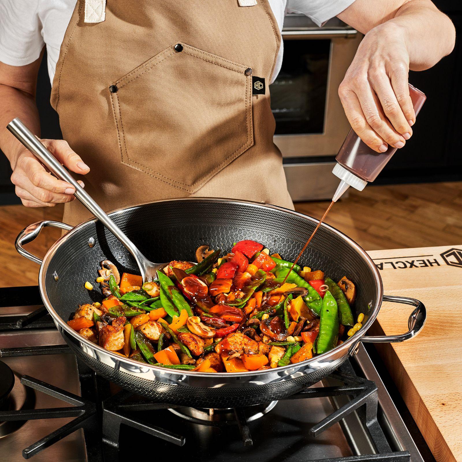 HexClad Hybrid Cookware, 14-Inch Wok | Zola