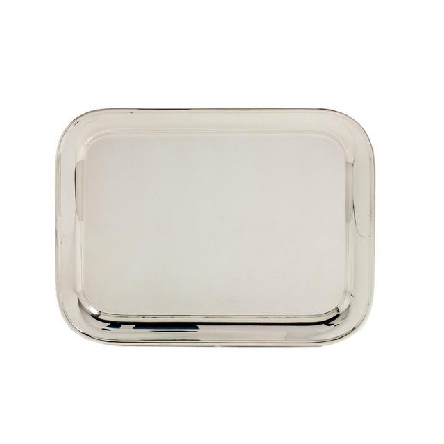 Vintage Silverplate Rectangular Hotel Serving Tray c.1960, 12"
