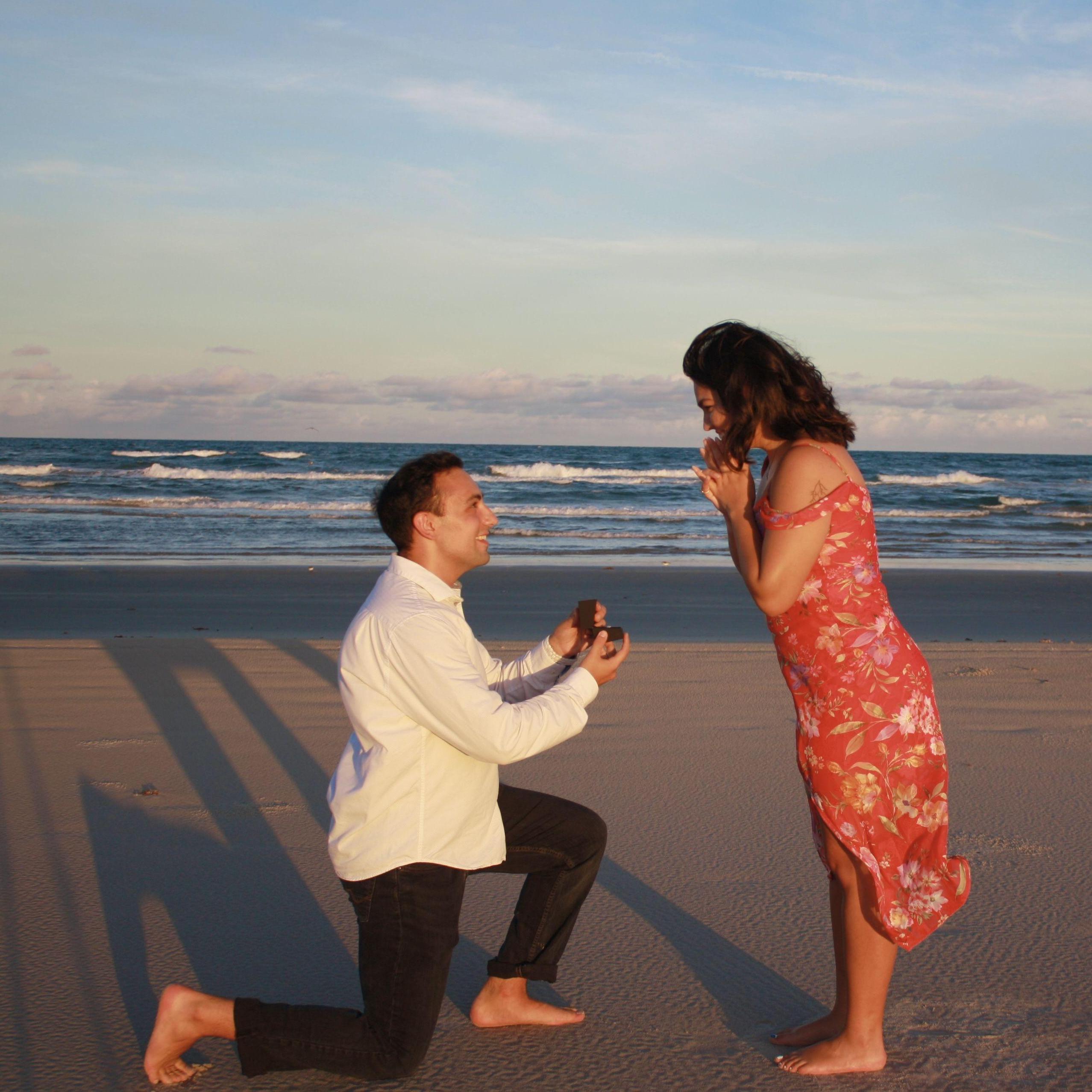 The picture that captured him proposing!