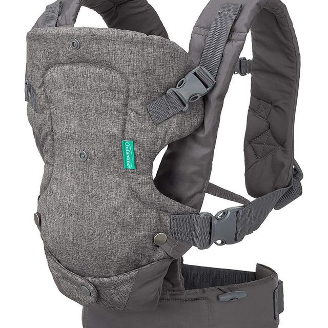 Infantino Flip Advanced 4-in-1 Carrier - Ergonomic, convertible, face-in and face-out front and back carry for newborns and older babies 8-32 lbs