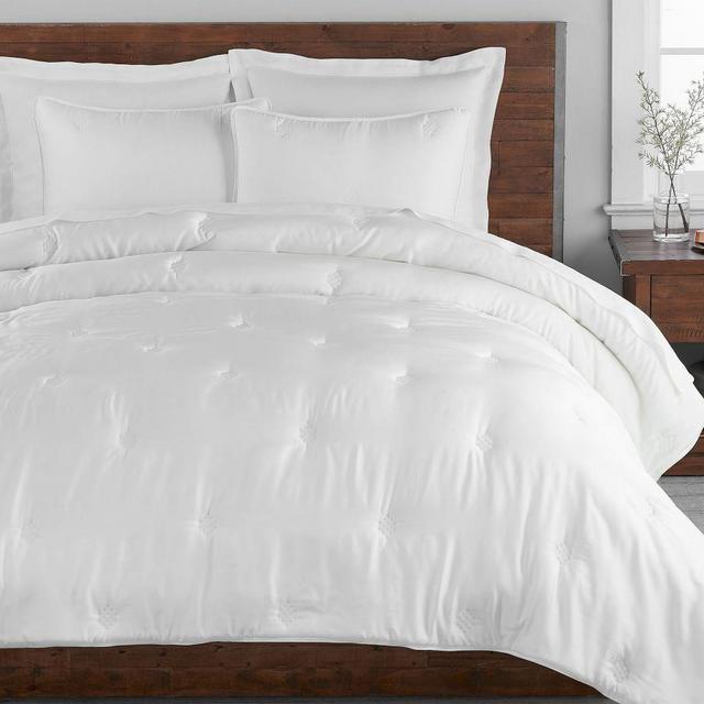 Tencel Comforter & Shams Full/Queen, New White