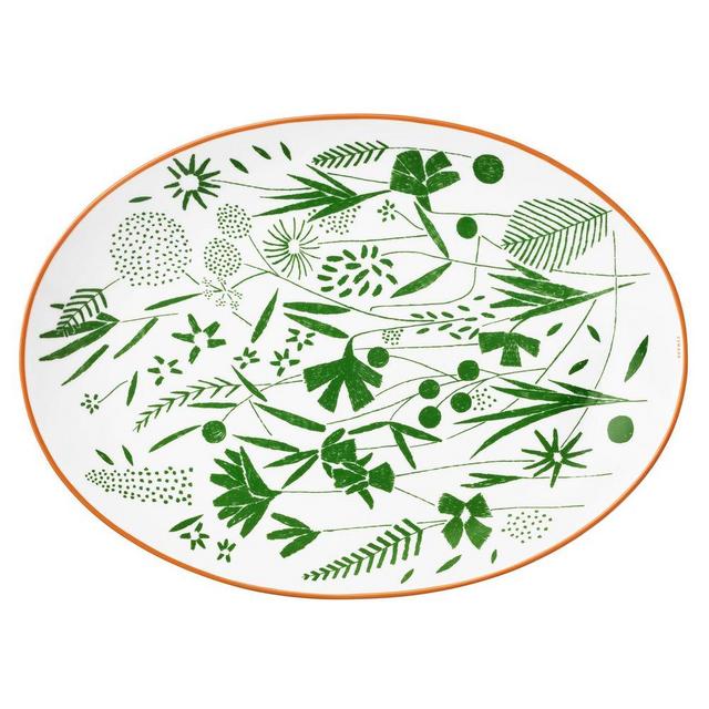 A Walk in the Garden Oval Platter