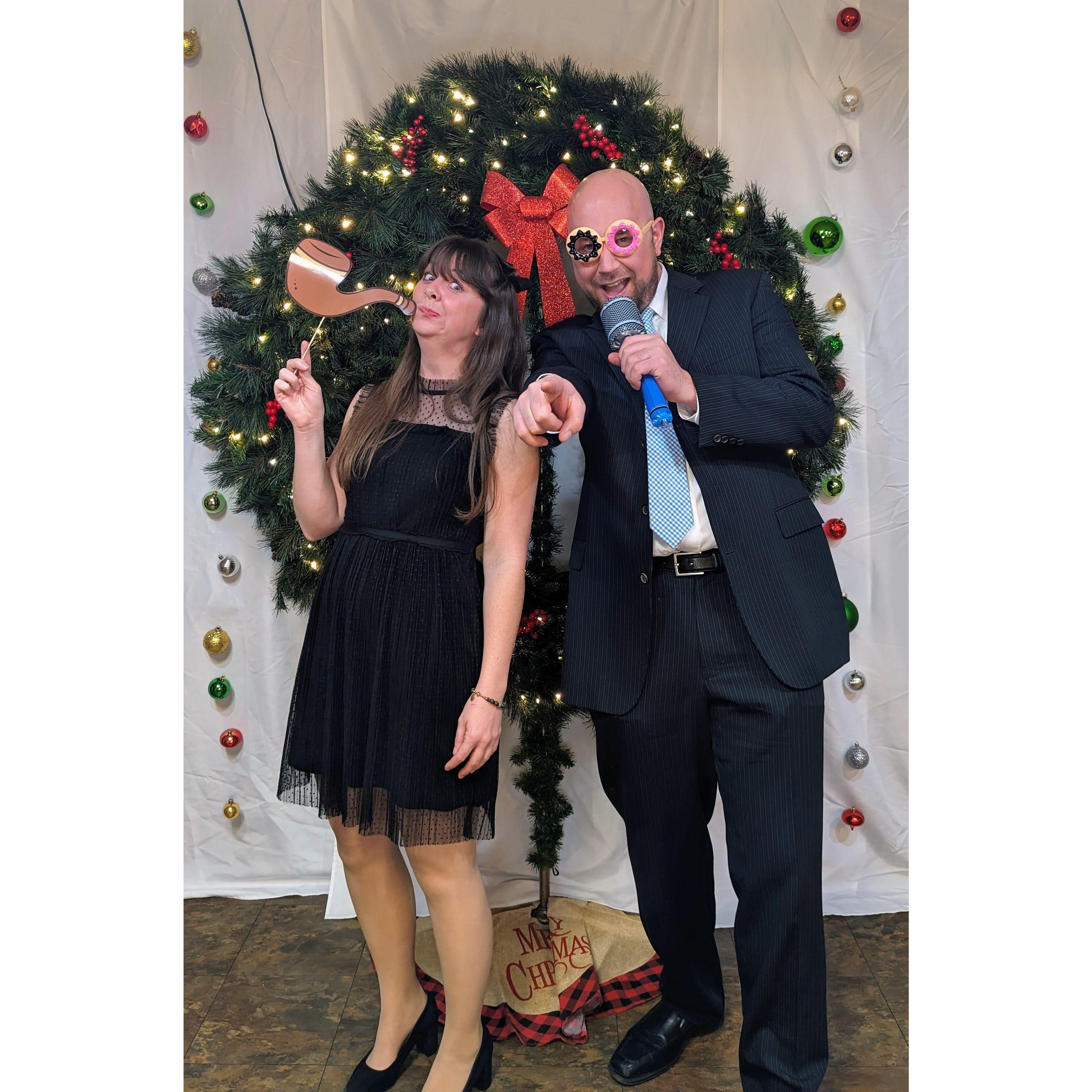 Cheesing at the Catholic Sports Christmas Ball
