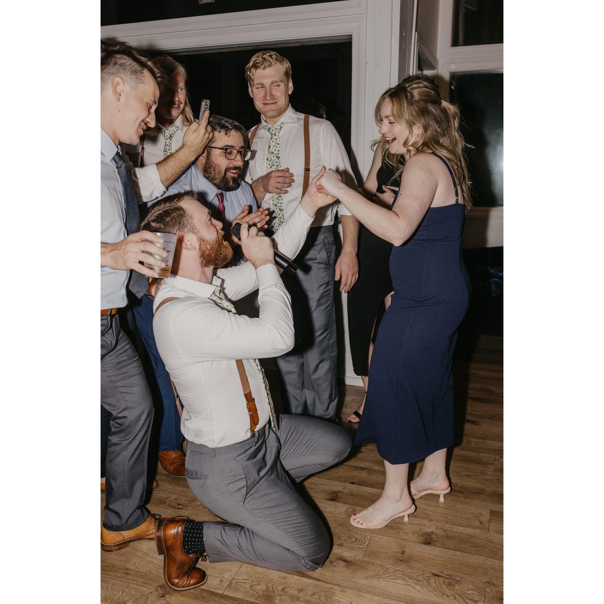 Eli's rendition of "Lips of an Angel" at Jo and JP's wedding (October 2024)