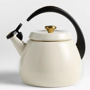 Le Creuset Signature Cloche 2.2-Qt. Cream Whistling Tea Kettle