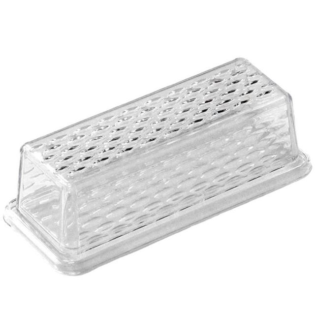 Chef Craft 21458 Plastic Butter Dish, One Size, Clear