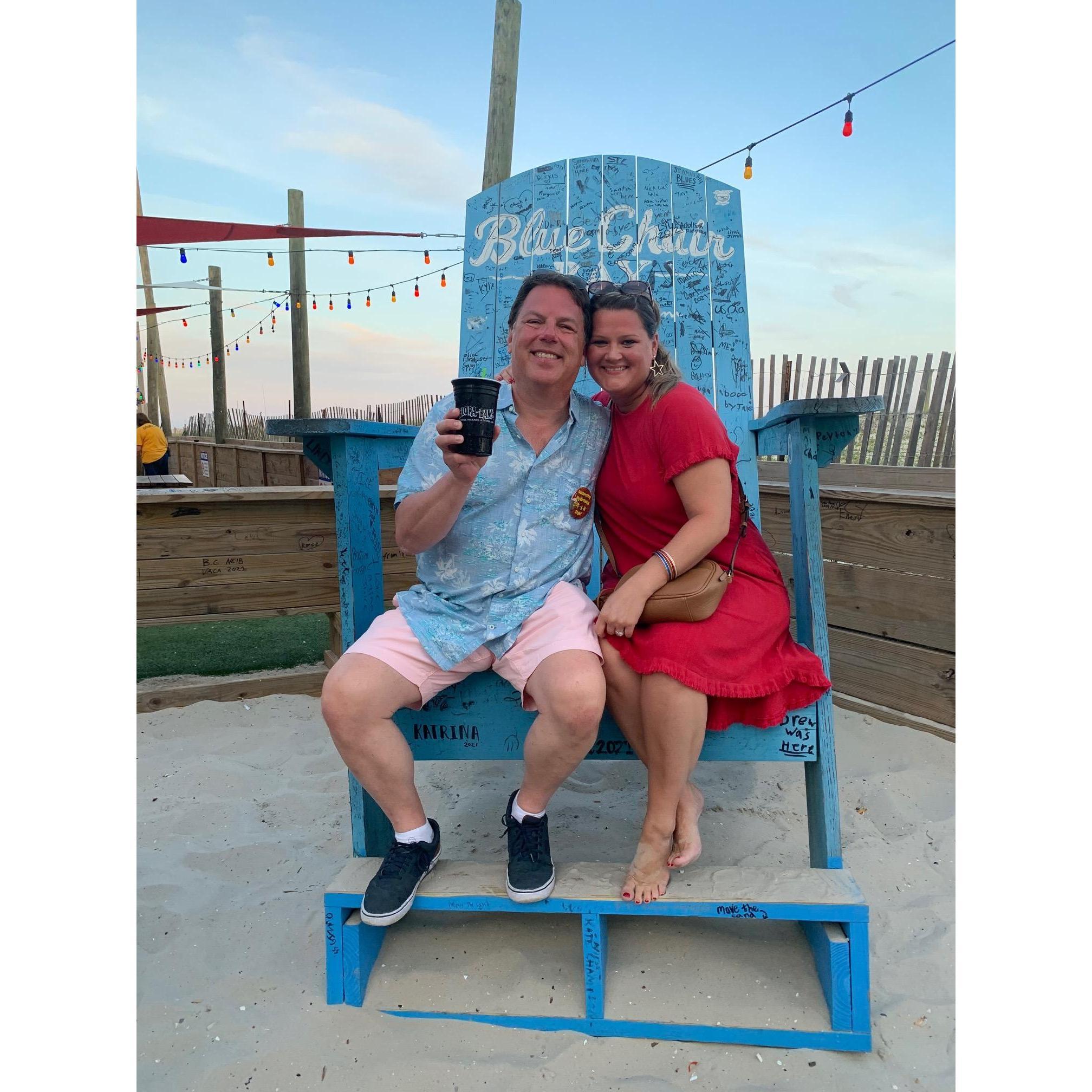 Spending Glenn's birthday 2021 at the Flora Bama.