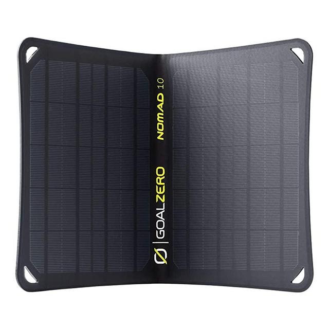Goal Zero Nomad 10, Foldable Monocrystalline 10 Watt Solar Panel with USB Port, Portable Solar Panel Backpacking, Hiking and Travel. Lightweight Backpack Solar Panel Charger with Adjustable Kickstand