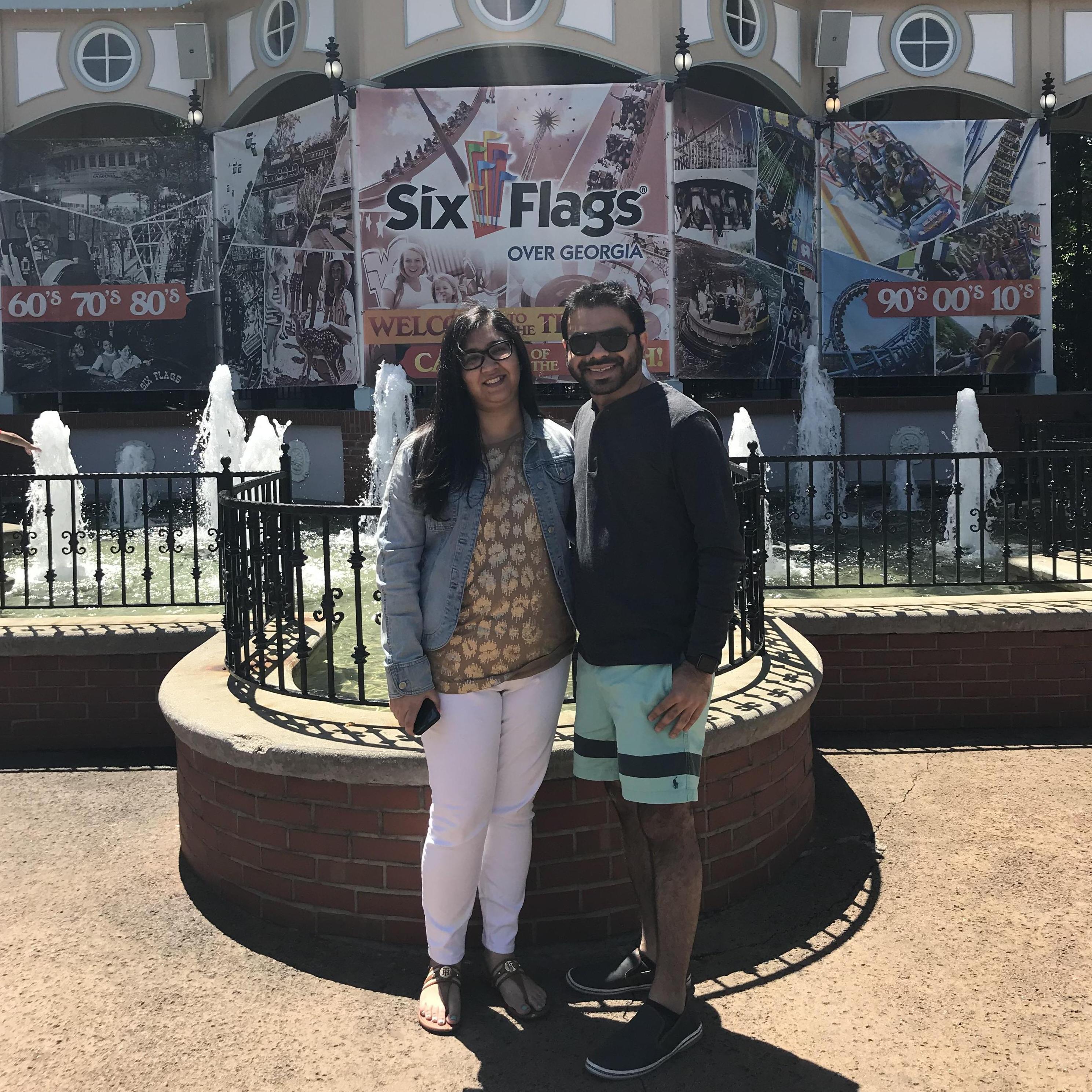 Fun at Six Flags over Atlanta, Georgia