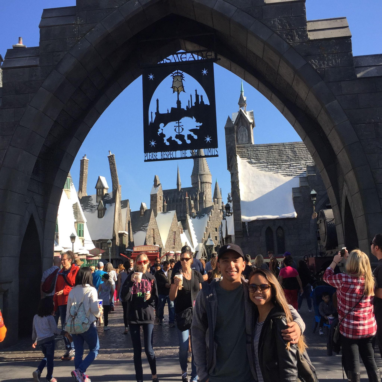 Our first big date was at Universal Studios
