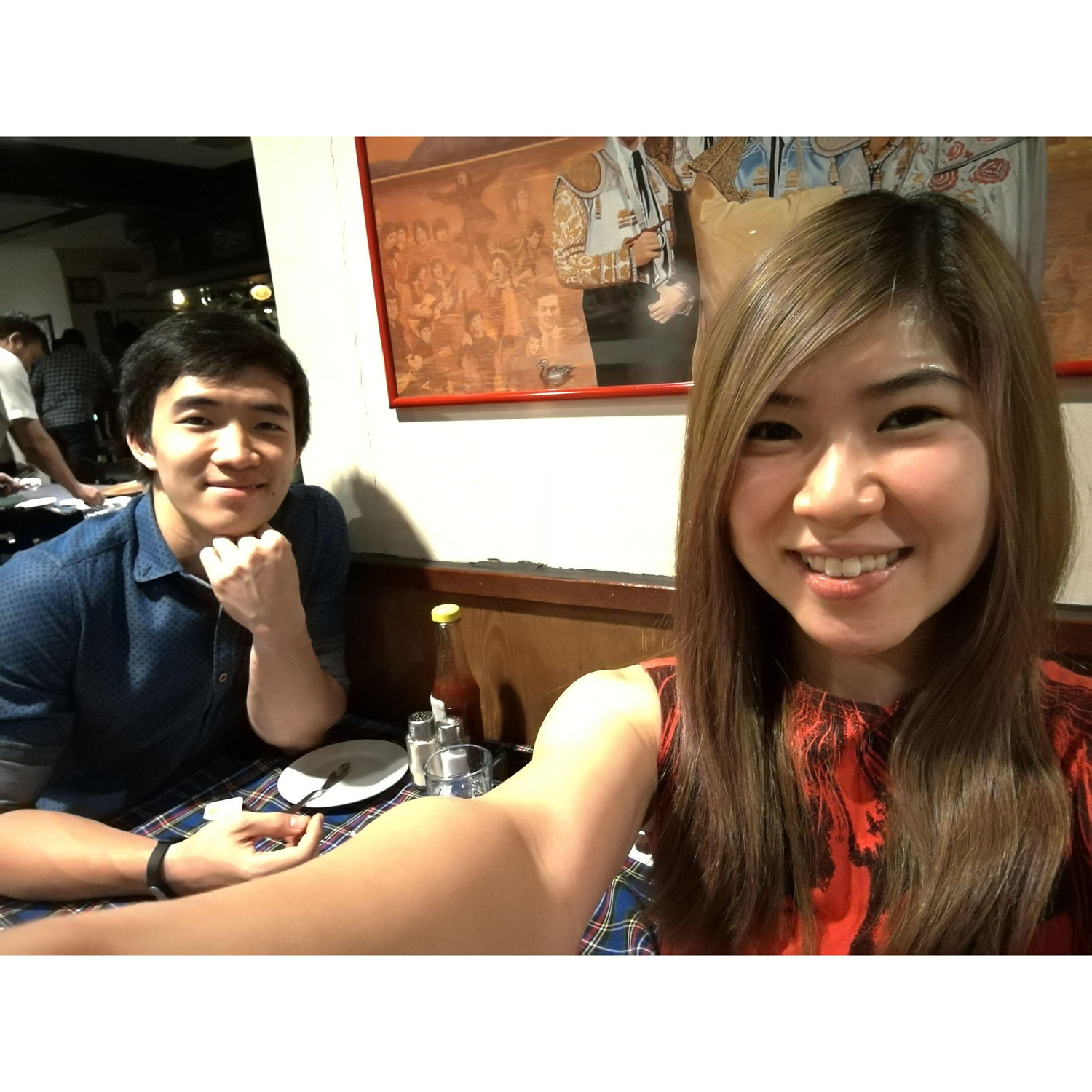 Our first dinner date after officially getting together