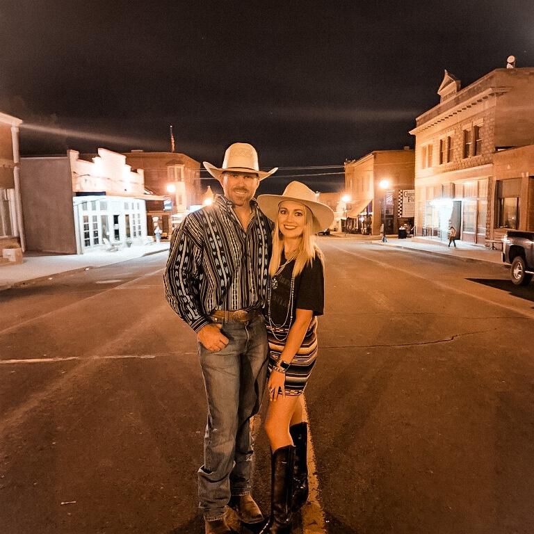 That same first weekend together in very small Downtown Condon, OR.