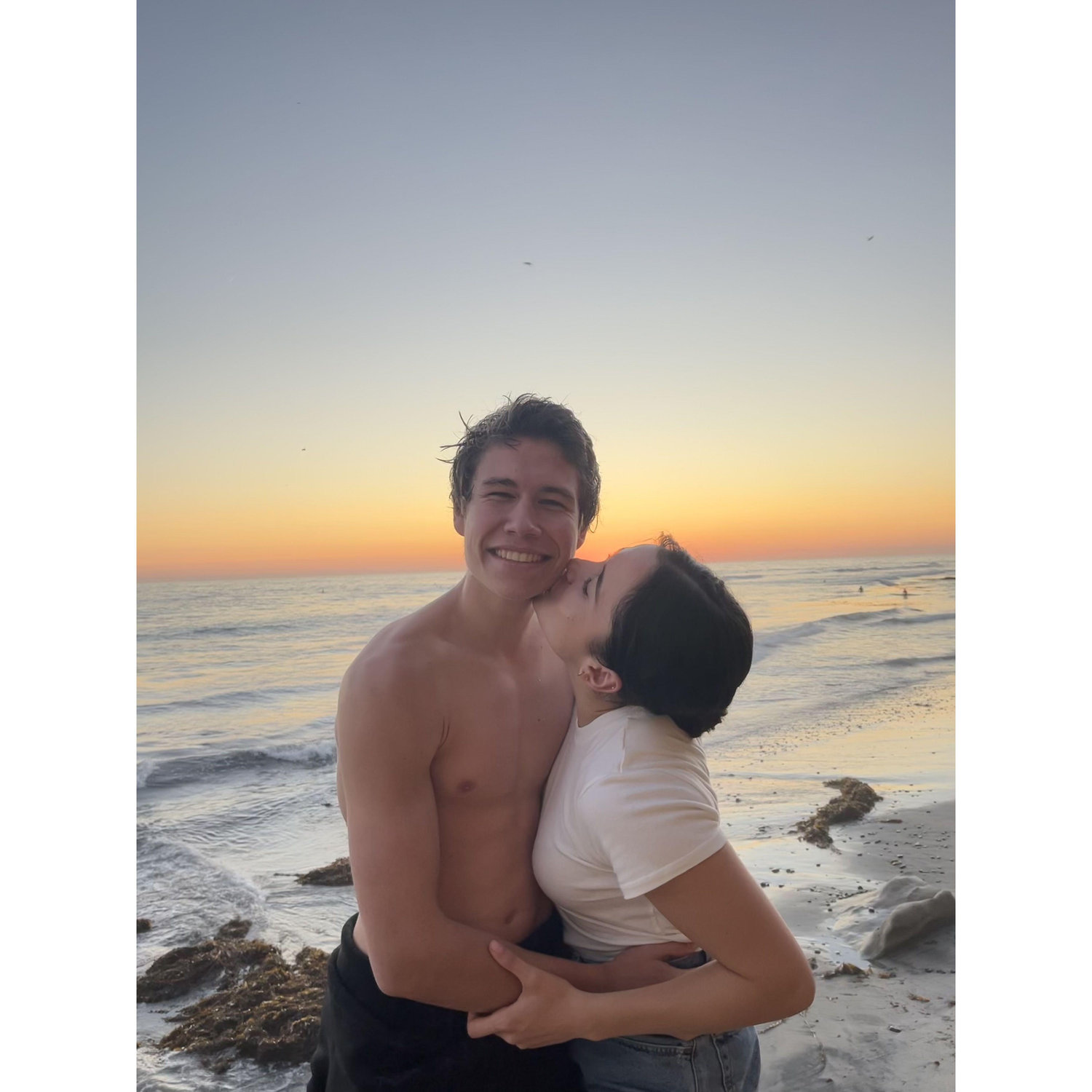 Our first beach trip as a couple!
