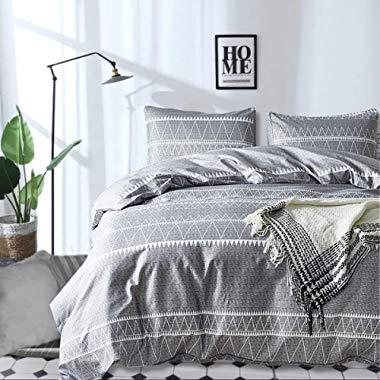 Grey Comforter Set King, Ultra Soft Microfiber Reversible Down Alternative Comforter Set - 3 Pieces (1 Solid Comforter Set + 2 Pillow Shams), Bedding Inner Filling Duvet Set for All Season King Size