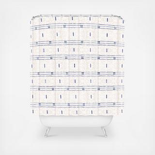 French Linen Stripe Shower Curtain