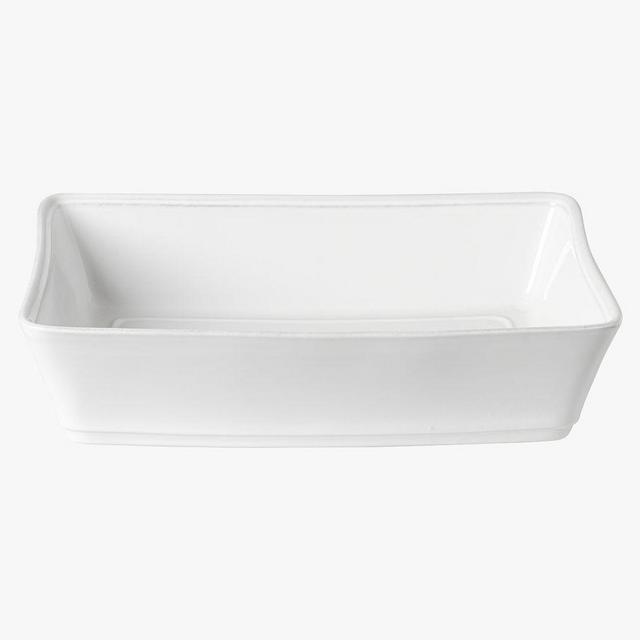 Costa Nova Friso Rectangular Baker, 13.75" - White