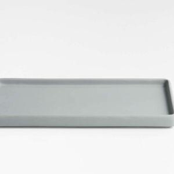 BLUE Silicone Coated Vanity Tray + Reviews | Crate & Barrel