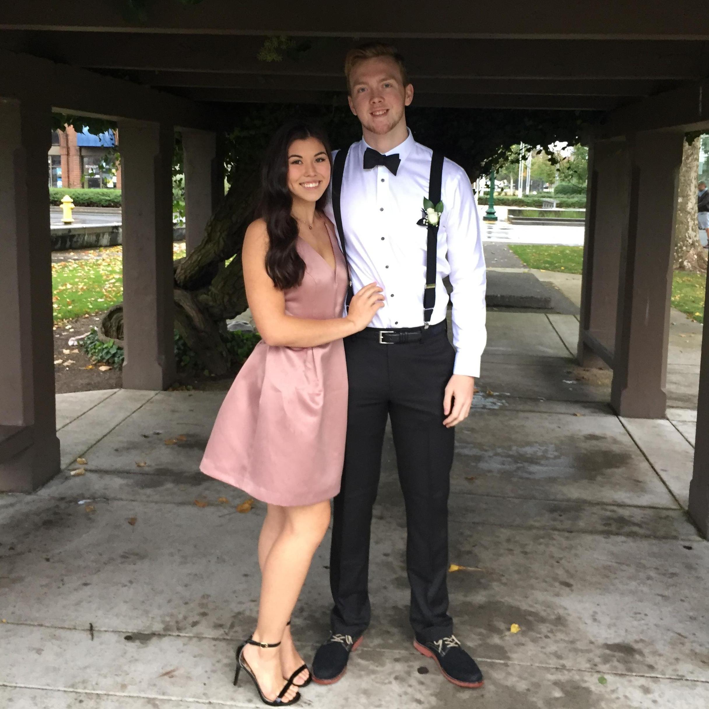 Us at senior homecoming.