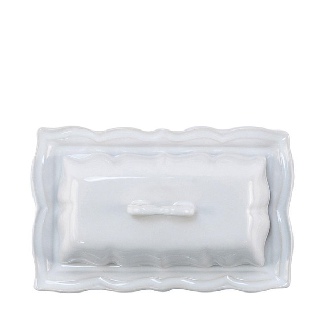 VIETRI Incanto Stone Baroque Butter Dish