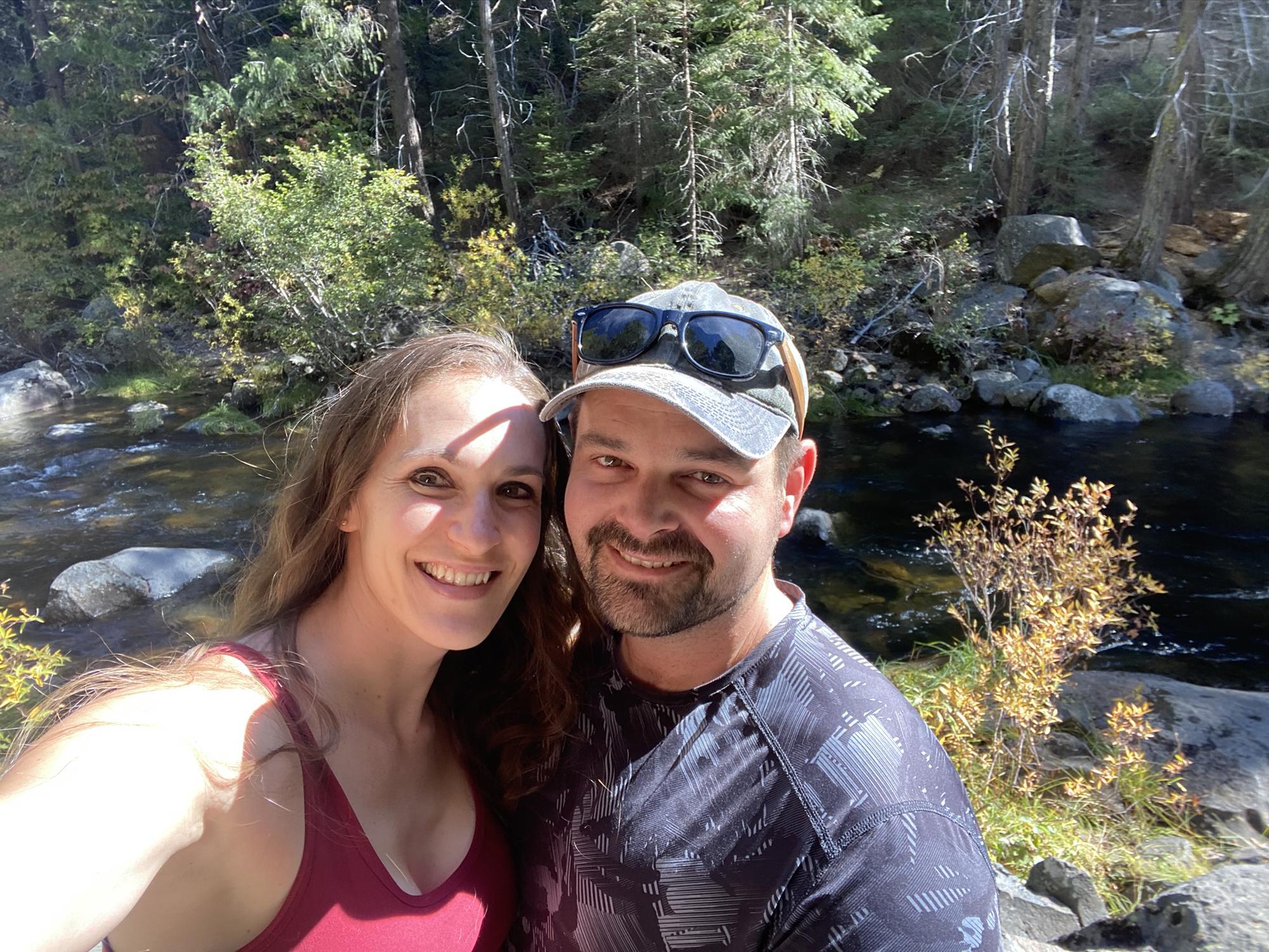 Our first trip up to the Weber family cabin, checking out the location Ryan was baptized, just after we said "I love you" for the first time.