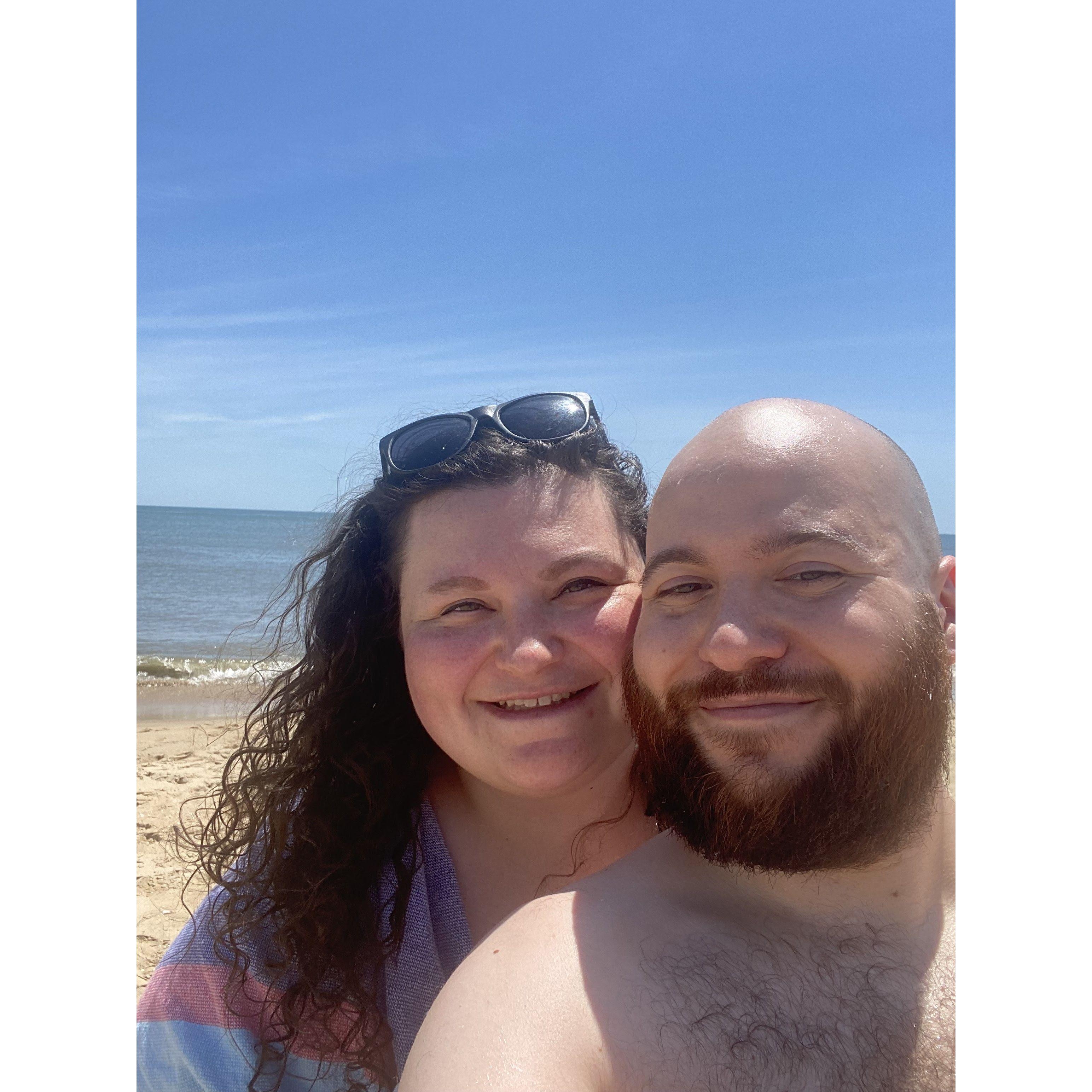 One of many beach trips! The perks of living in Virginia Beach!