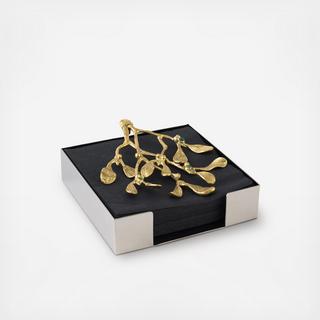 Mistletoe Cocktail Napkin Box