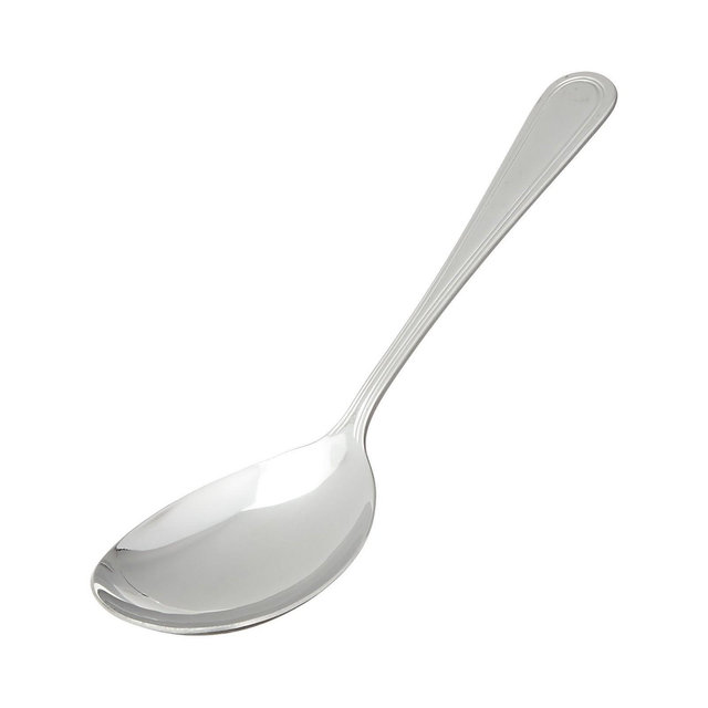 Winco Shangarila Large Bowl Serving Spoon, 18/8 Extra Heavyweight, 9" - Pack of 12
