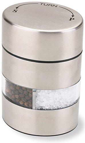 Olde Thompson 4" Stainless Steel Pepper Mill and Salt Mill 2-in-1