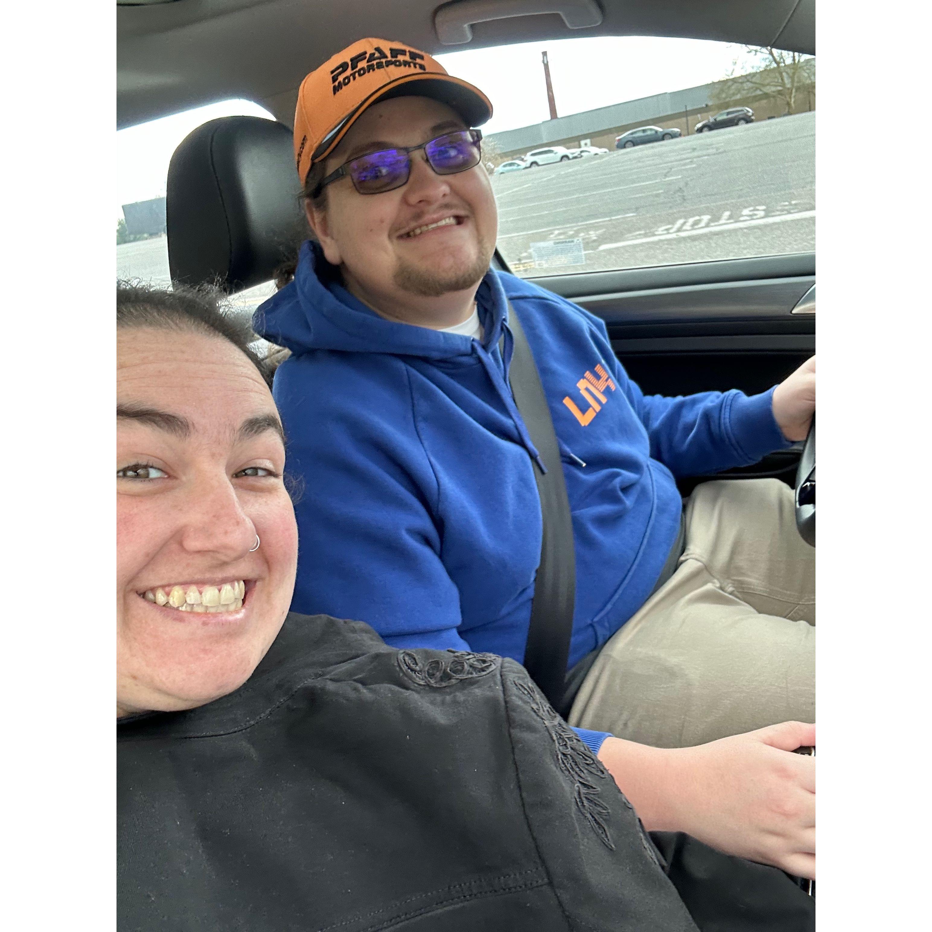 On our way to Pittsburgh for a work conference