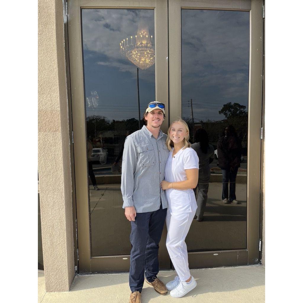 Jaime's pinning ceremony