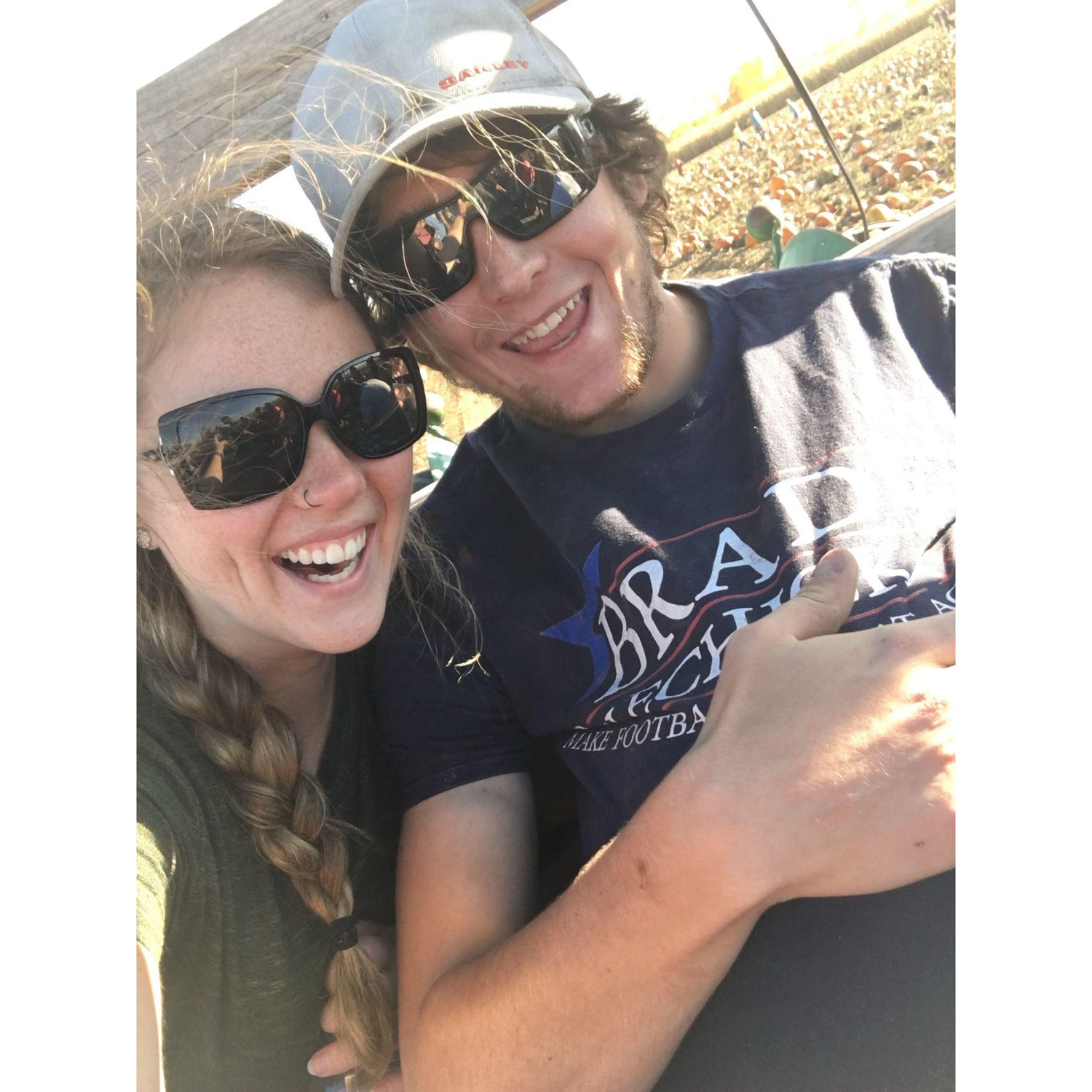 Wagon ride to the pumpkin patch