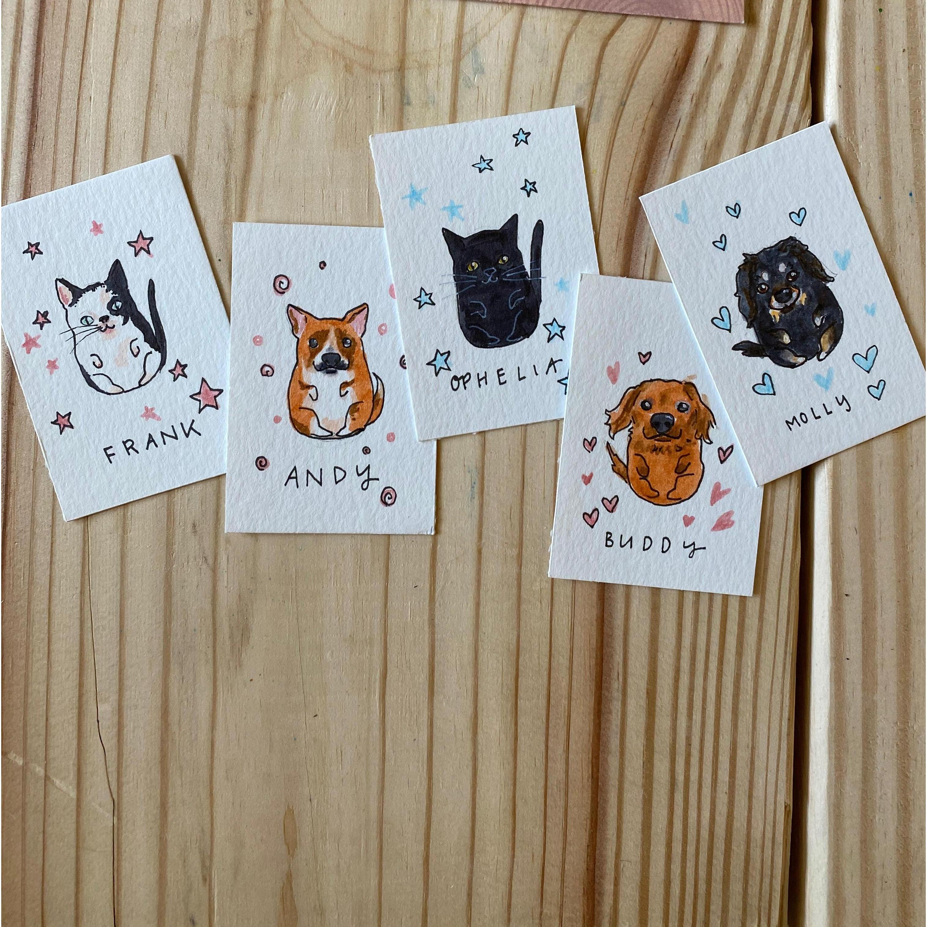 Our furry friends in cartoon form