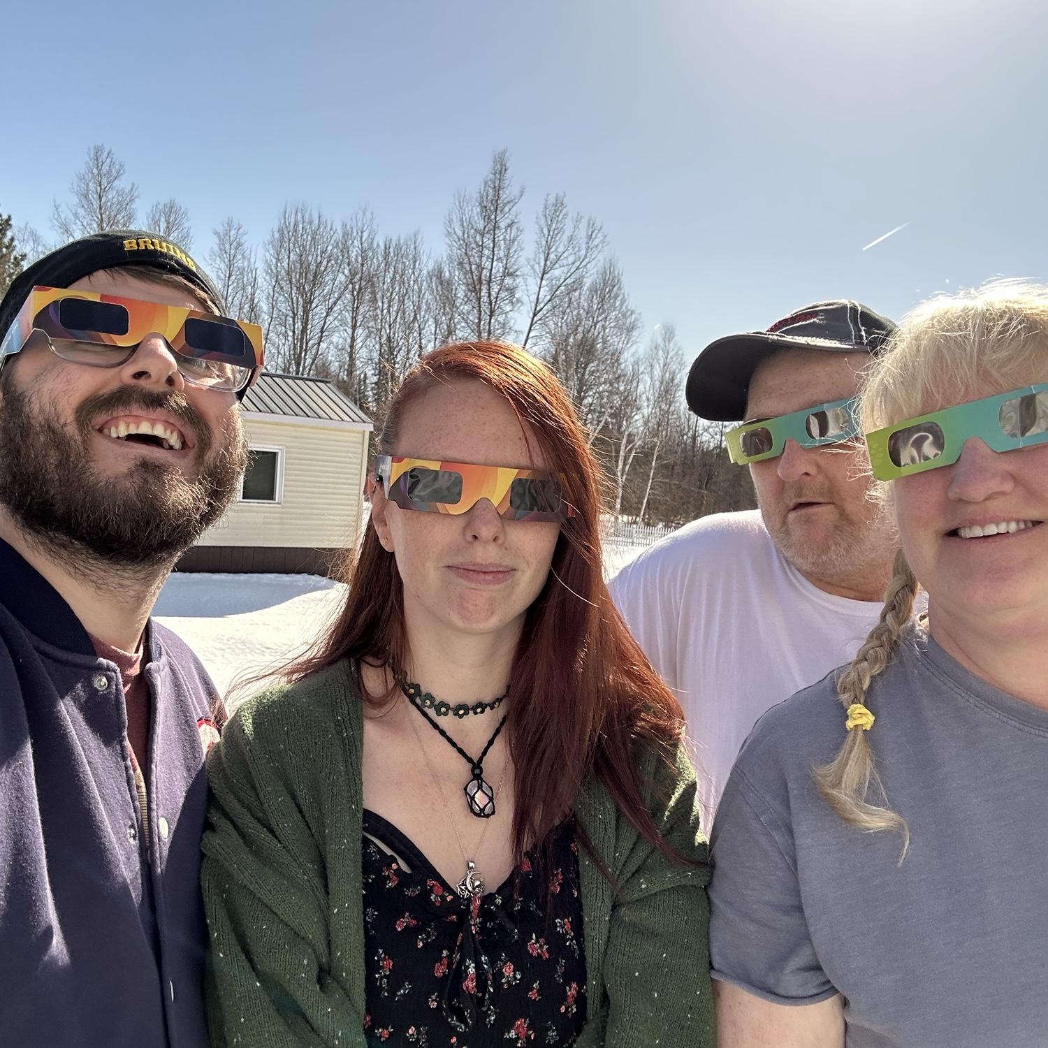 Solar eclipse in Easton