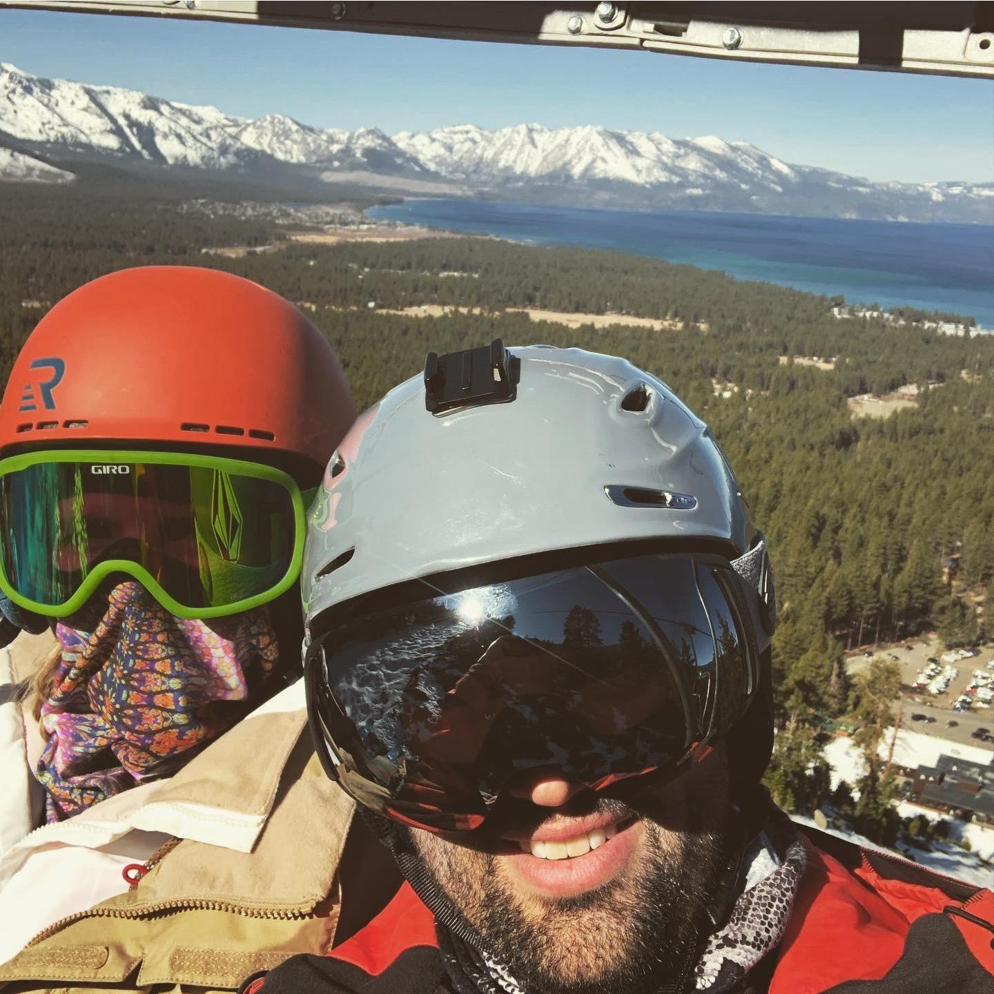 Skiing Lake Tahoe, March 2020